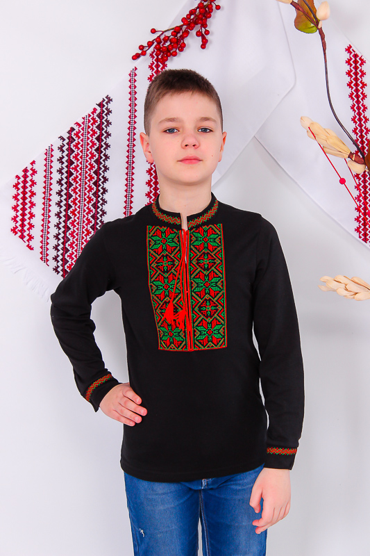Вишиванка підліткова з довгим рукавом